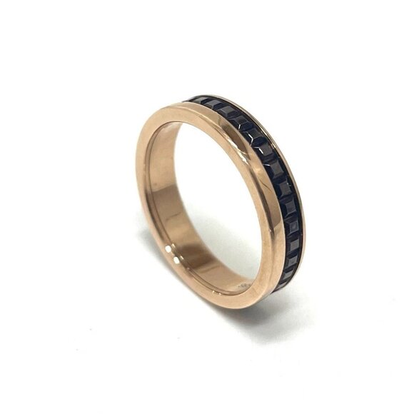 Boucheron Quatre Classic Half Accessory Jewelry Ring PinkGold/Brown - Picture 3 of 9